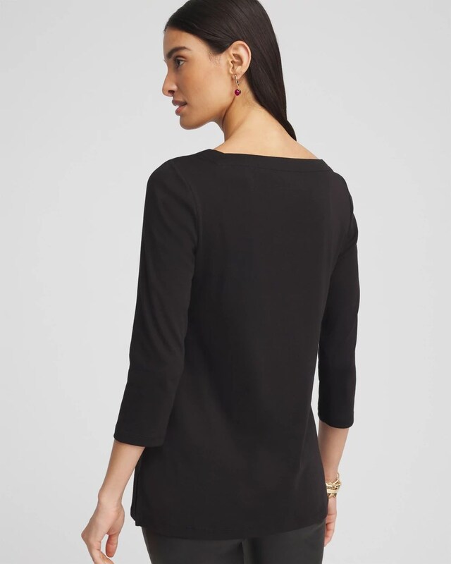 Pima Cotton Square-Neck Tunic - image 3